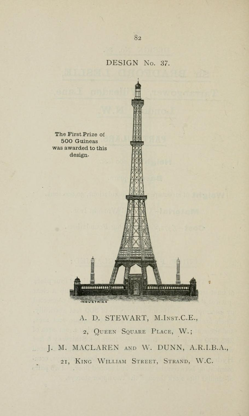 Illustration for article titled In 1890, the English held a contest to design London's wacky rip-off of the Eiffel Tower